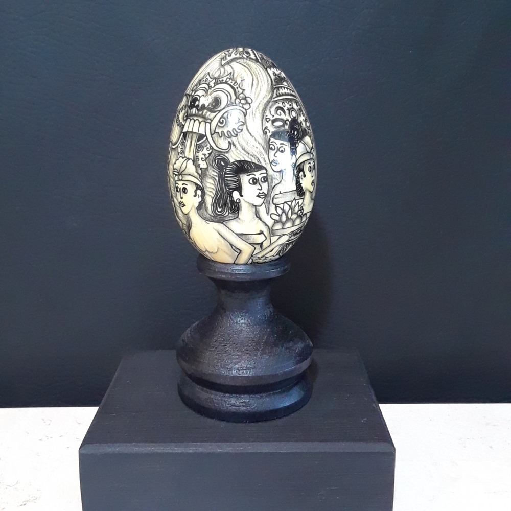 Real Egg Hand Painted from Bali Indonesia